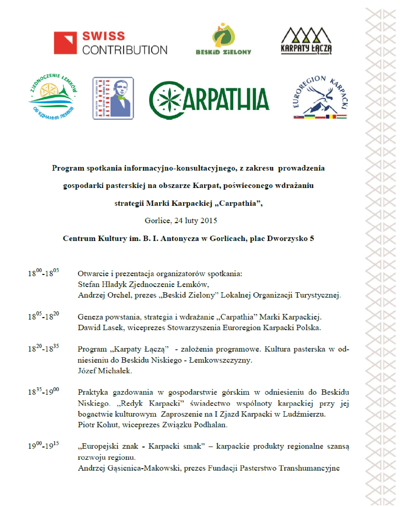 Carpathia - program1